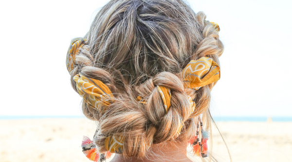 How to Wear Hair Scarves… the double dutch french braid
