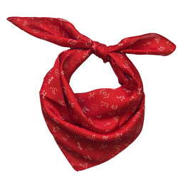 Red and Cream Brand Scarf