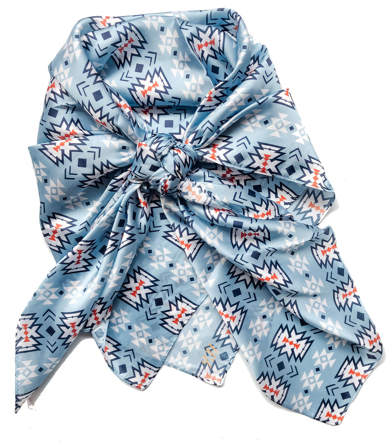 Blue Aztec XL Wild Rag