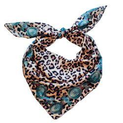 Leopard Print Concho Wild Rag