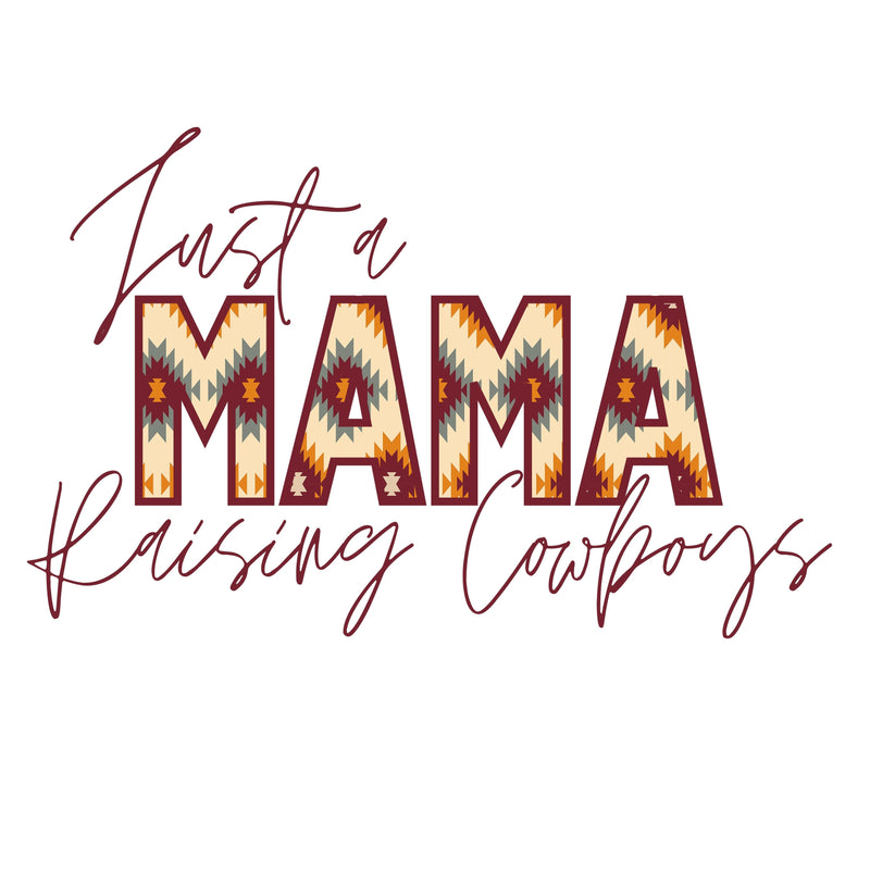 Just a Mama Raising Cowboys Sticker | Whipin Wild Rags
