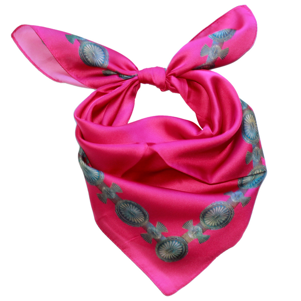 Hot Pink Concho Border Scarf